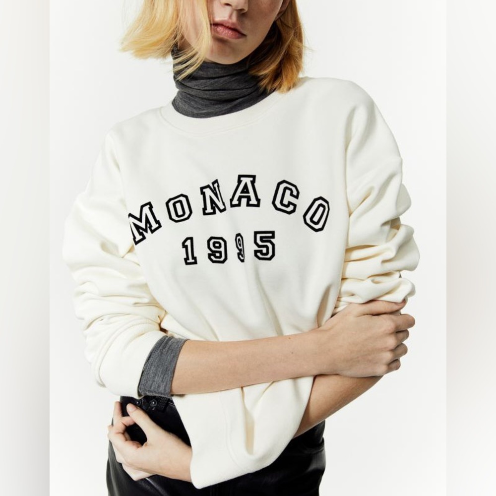 H&M influencer Monaco 1995 sweatshirt - Picture 1 of 8